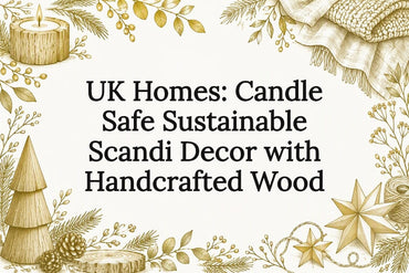 UK Homes: Candle Safe Sustainable Scandi Decor with Handcrafted Wood