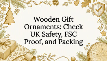 Wooden Gift Ornaments: Check UK Safety, FSC Proof, and Packing
