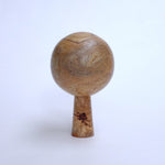 Swirling Oak Burr Ball